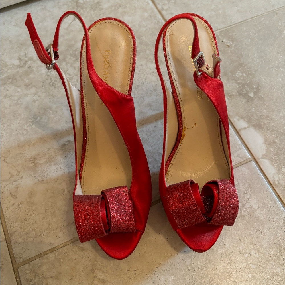 Red Sparkly Heels